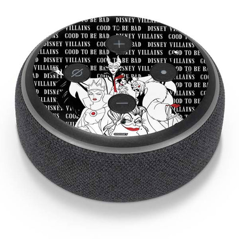 Disney Villains Characters Art Amazon Echo Dot Skin