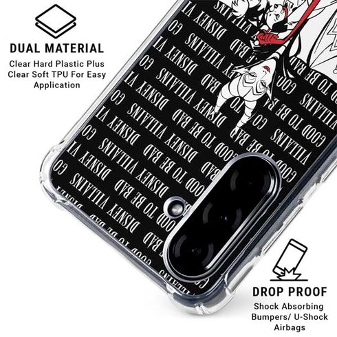 Disney Villains Characters Art Galaxy A36 5G Clear Case