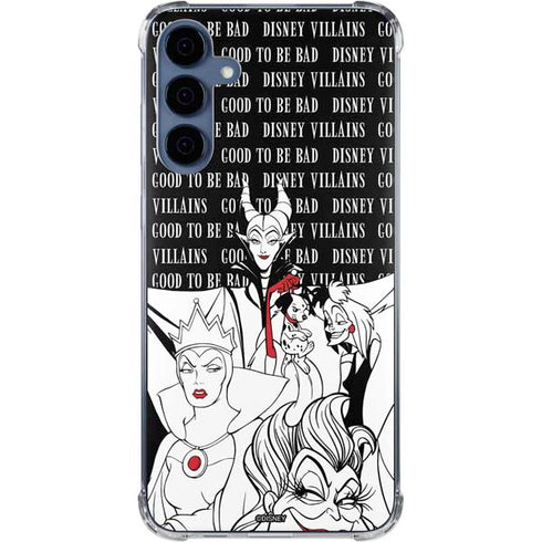 Disney Villains Characters Art Galaxy A55 5G Clear Case