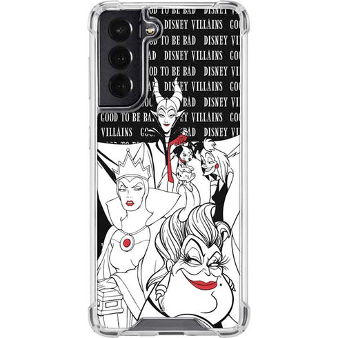 Disney Villains Characters Art Galaxy S22 Clear Case