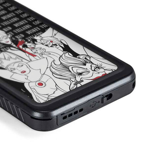 Disney Villains Characters Art Galaxy S24 Plus Waterproof Case