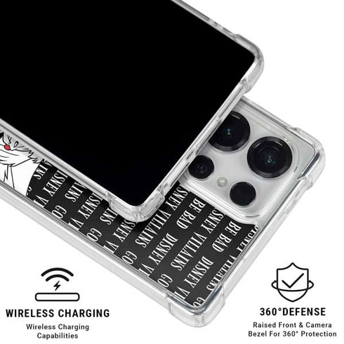 Disney Villains Characters Art Galaxy S25 Ultra Clear Case