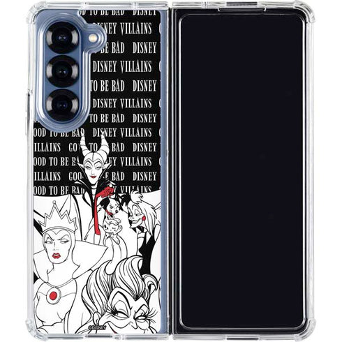 Disney Villains Characters Art Galaxy Z Fold6 Clear Case