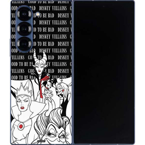 Disney Villains Characters Art Galaxy Z Fold6 Skin