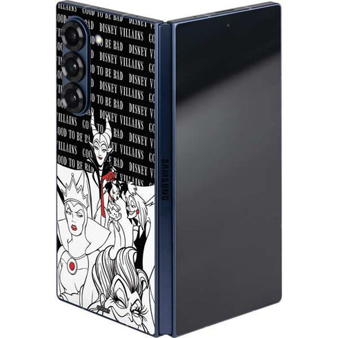 Disney Villains Characters Art Galaxy Z Fold6 Skin