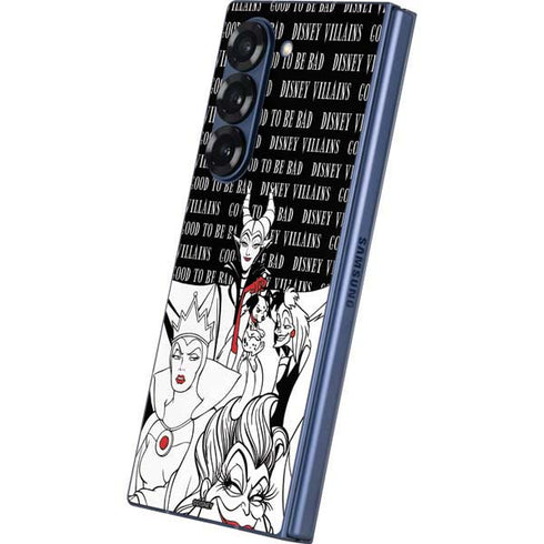 Disney Villains Characters Art Galaxy Z Fold6 Skin