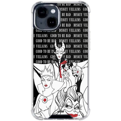 Disney Villains Characters Art iPhone 15 Clear Case