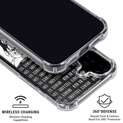 Disney Villains Characters Art iPhone 16 Clear Case