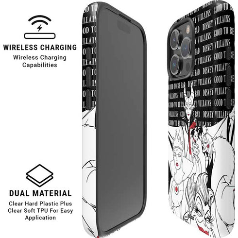 Disney Villains Characters Art iPhone 16 Pro Max Magsafe Impact Case