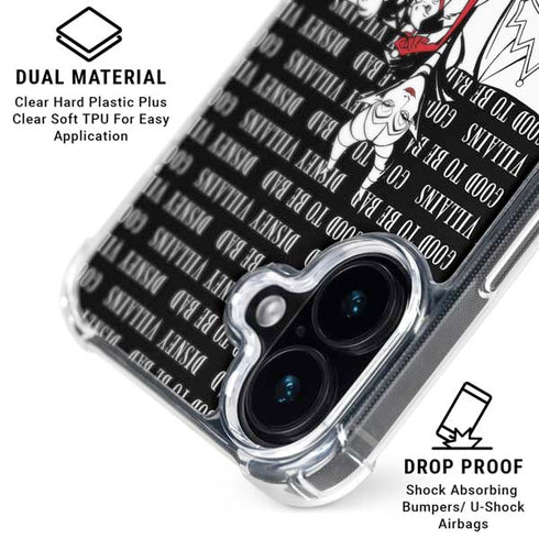Disney Villains Characters Art iPhone 17 Clear Case
