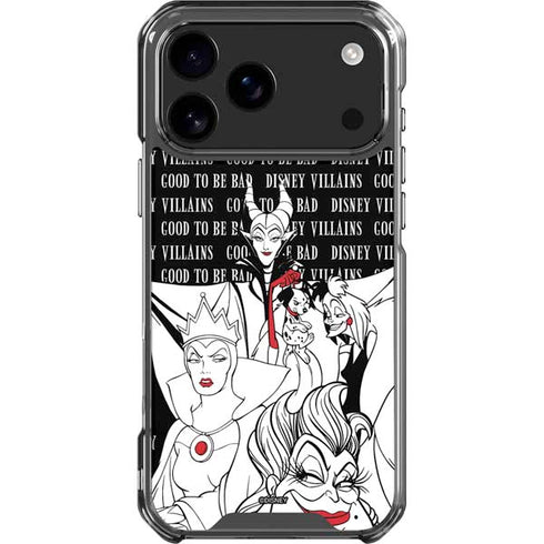 Disney Villains Characters Art iPhone 17 Pro Max Clear Case