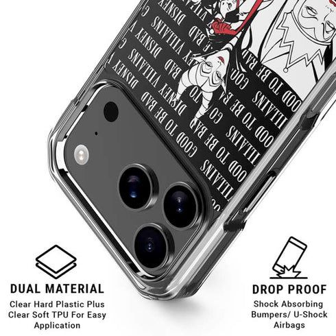 Disney Villains Characters Art iPhone 17 Pro Max Clear Case