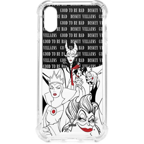 Disney Villains Characters Art iPhone XS Clear Case
