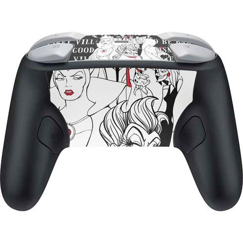Disney Villains Characters Art Nintendo Switch 2 (2025) Pro Controller Skin