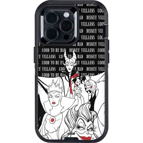 Disney Villains Characters Art Otterbox Defender iPhone Skin
