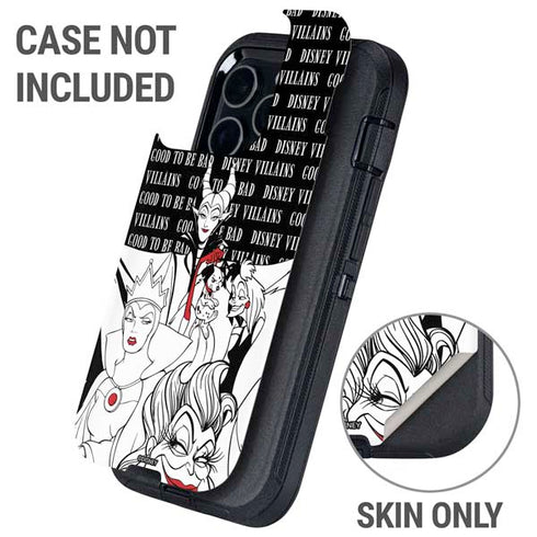 Disney Villains Characters Art Otterbox Defender iPhone Skin