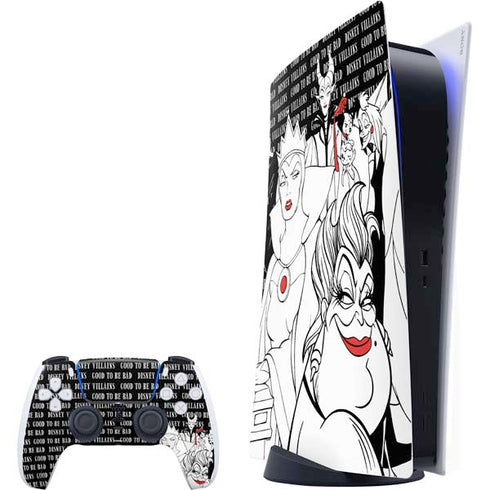 Disney Villains Characters Art PlayStation PS5 Skins