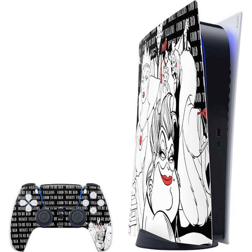 Disney Villains Characters Art PlayStation PS5 Skins