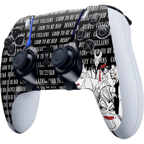 Disney Villains Characters Art PS5 DualSense Edge Pro Controller Skin