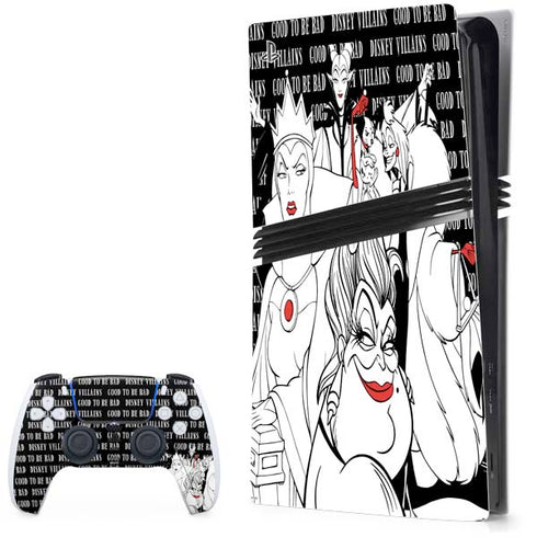 Disney Villains Characters Art PlayStation PS5 Skins