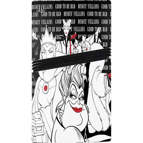 Disney Villains Characters Art PS5 Pro Disk Bundle Skin