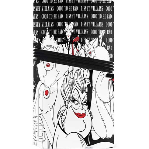 Disney Villains Characters Art PS5 Pro Disk Bundle Skin