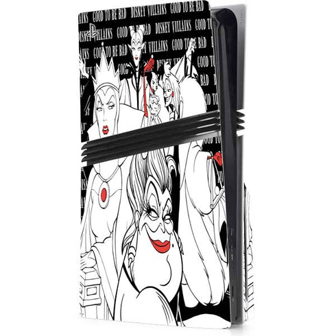 Disney Villains Characters Art PS5 Pro Disk Console Skin