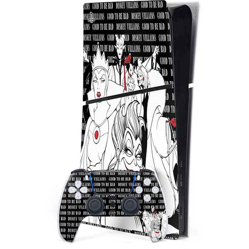 Disney Villains Characters Art PlayStation PS5 Skins