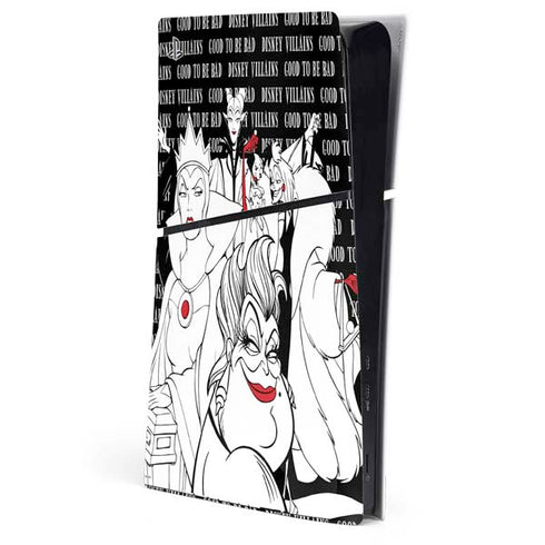 Disney Villains Characters Art PS5 Slim Digital Edition Console Skin