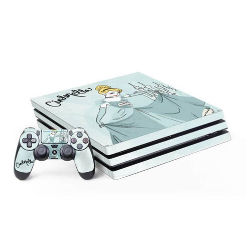 Disney Princess Cinderella Curtsy Art PlayStation PS4 Skins