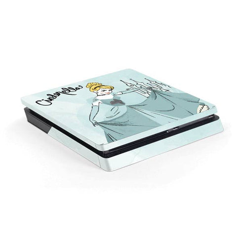 Disney Princess Cinderella Curtsy Art PS4 Slim Skin