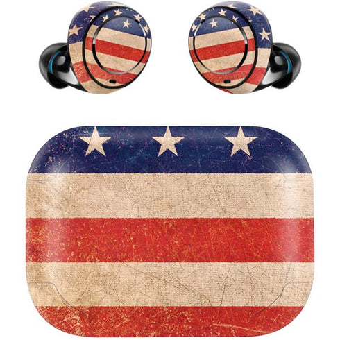 Distressed American Flag Amazon Echo Buds Skin