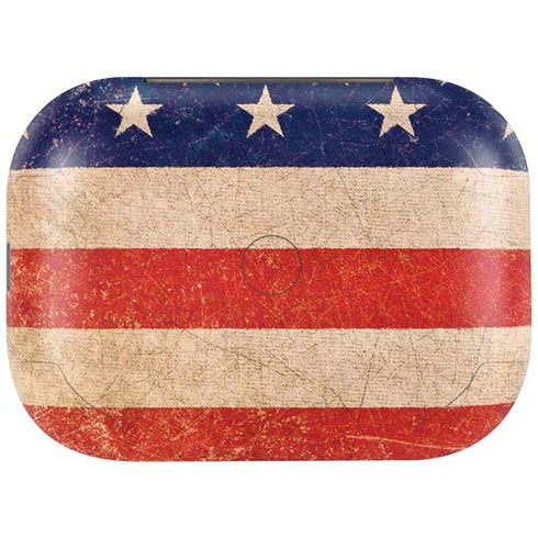 Distressed American Flag Amazon Echo Buds Skin