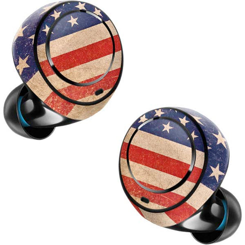 Distressed American Flag Amazon Echo Buds Skin