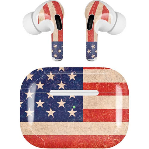 Distressed American Flag AirPods Skins