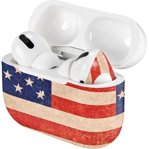 Distressed American Flag AirPods Skins