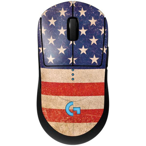 Distressed American Flag G Pro Wireless Gaming Mouse Skin