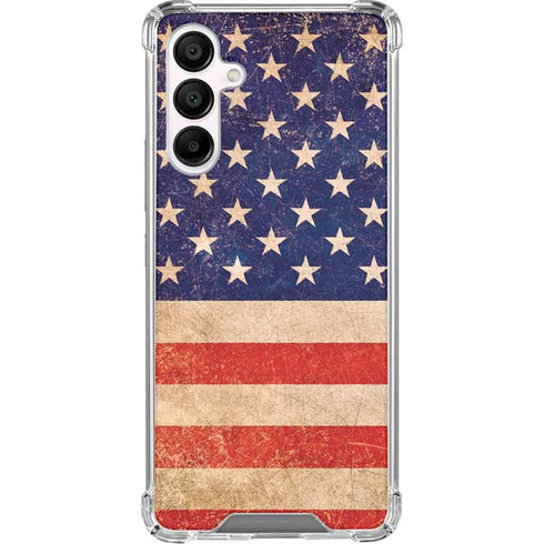 Distressed American Flag Galaxy A16 5G Clear Case