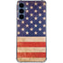 Distressed American Flag Galaxy A55 5G Clear Case