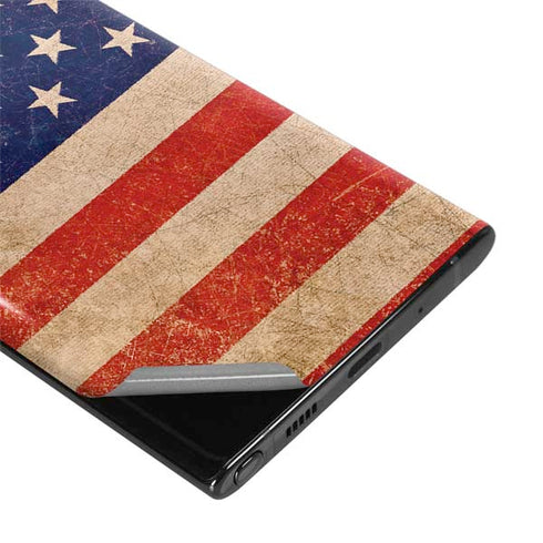 Distressed American Flag Galaxy Note 10 Plus Skin