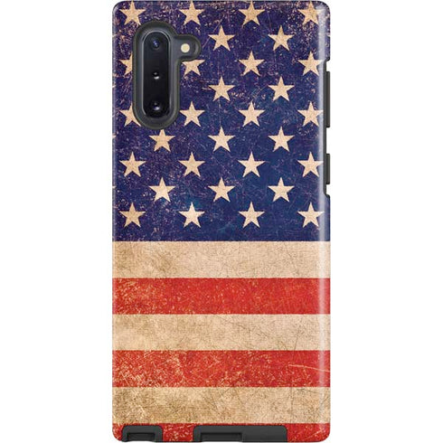 Distressed American Flag Galaxy Cases