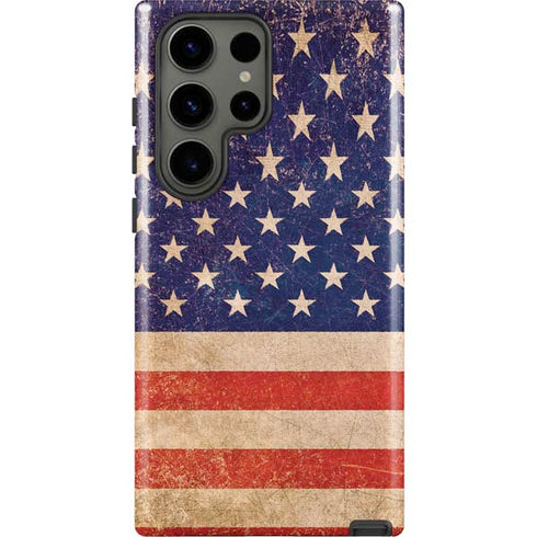 Distressed American Flag Galaxy S23 Ultra Pro Case