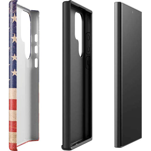 Distressed American Flag Galaxy S23 Ultra Pro Case