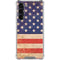 Distressed American Flag Galaxy S24 FE Clear Case