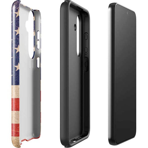 Distressed American Flag Galaxy S25 Impact Case
