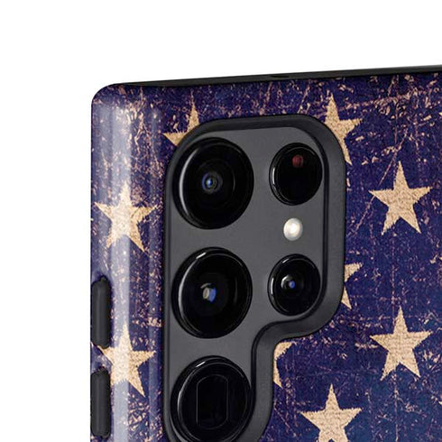 Distressed American Flag Galaxy S25 Ultra Impact Case