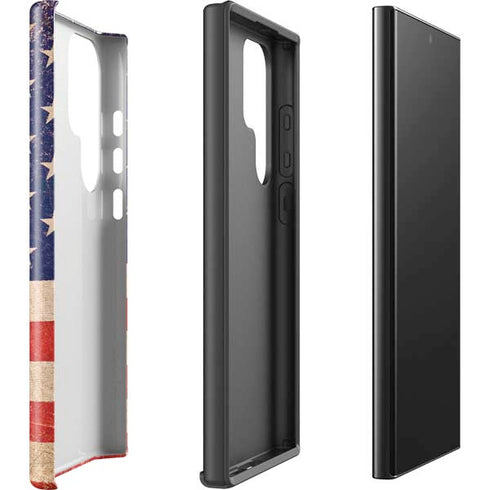 Distressed American Flag Galaxy S25 Ultra Impact Case