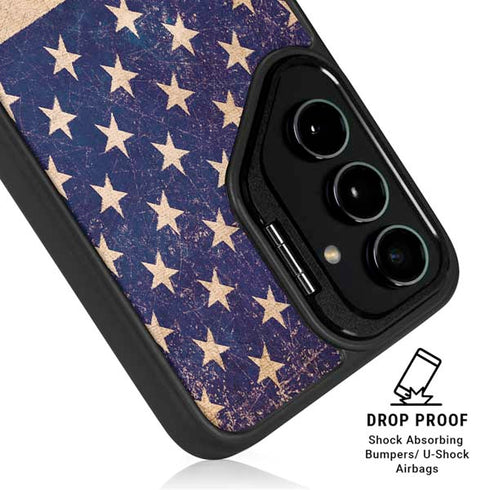 Distressed American Flag Galaxy S24 Ultra Kickstand Case