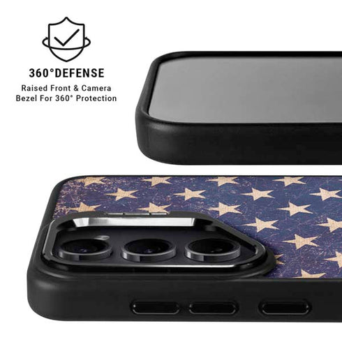 Distressed American Flag Galaxy S25 FE Kickstand Case