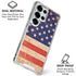 Distressed American Flag Galaxy S25 Ultra Clear Case